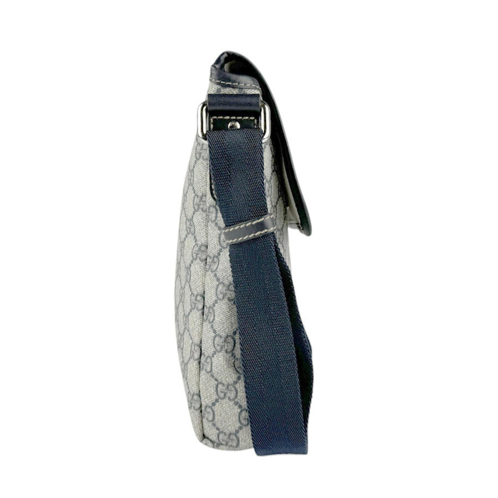 Gucci Canvas GG Bag Blue Shoulder Navy Supreme Blue